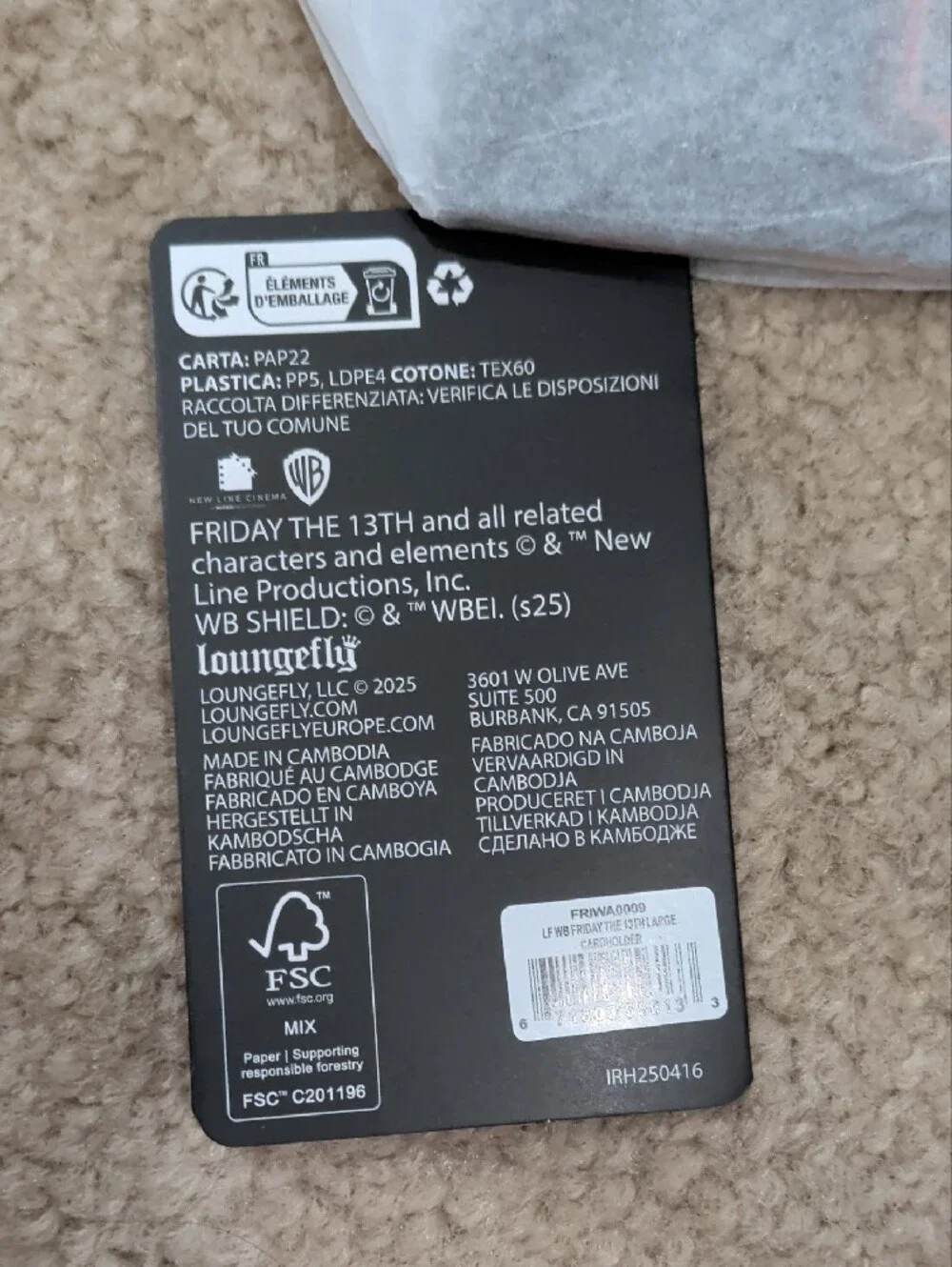 Loungefly slim zip
